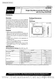 LC72E32 datasheet pdf SANYO