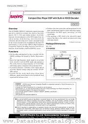 LC78628 datasheet pdf SANYO