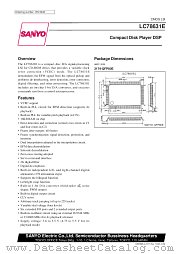 LC78631 datasheet pdf SANYO