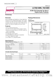 LC78816 datasheet pdf SANYO
