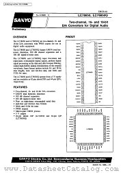 LC78850 datasheet pdf SANYO