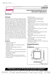LC82104 datasheet pdf SANYO