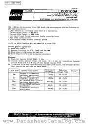 LC86108A datasheet pdf SANYO