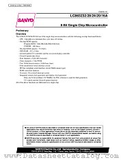 LC863228 datasheet pdf SANYO