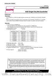 LC865508 datasheet pdf SANYO