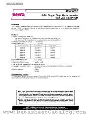 LC866012 datasheet pdf SANYO