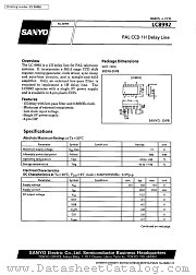 LC8992 datasheet pdf SANYO
