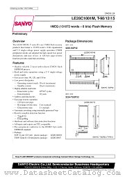 LE28C1001T-15 datasheet pdf SANYO