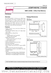 LE28FV4001T datasheet pdf SANYO