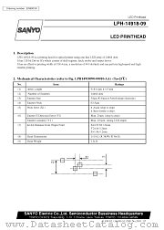 LPH-14918-09 datasheet pdf SANYO