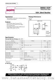SB002-15CP datasheet pdf SANYO