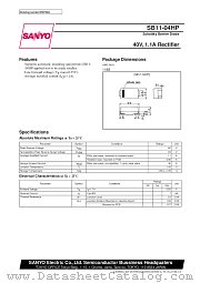 SB11-04HP datasheet pdf SANYO
