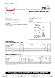 SPM0103 datasheet pdf SANYO