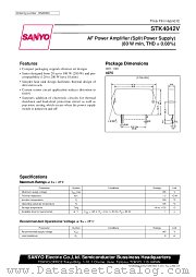 STK4042V datasheet pdf SANYO