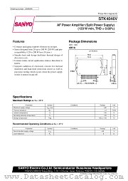 STK4046V datasheet pdf SANYO