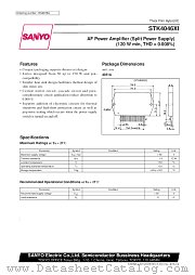 STK4046XI datasheet pdf SANYO