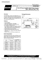 STK405-090 datasheet pdf SANYO