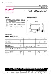 STK4161V datasheet pdf SANYO