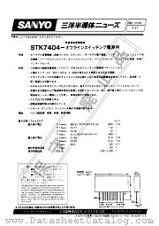 STK7404 datasheet pdf SANYO