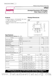 VP301 datasheet pdf SANYO