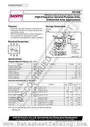 FC120 datasheet pdf SANYO