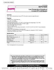 ALP121AGX datasheet pdf SANYO