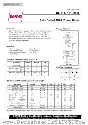 DL-3147-161 datasheet pdf SANYO