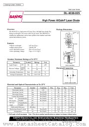 DL-4038-025 datasheet pdf SANYO