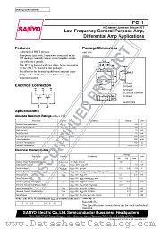 FC11 datasheet pdf SANYO