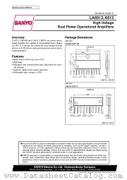 LA6512 datasheet pdf SANYO