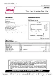 LB11981 datasheet pdf SANYO
