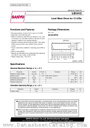 LB1412 datasheet pdf SANYO