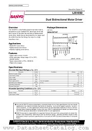 LB1650 datasheet pdf SANYO