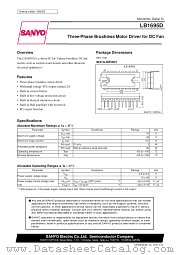 LB1695D datasheet pdf SANYO