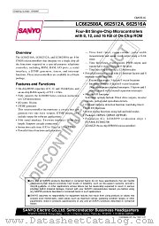 LC662516A datasheet pdf SANYO