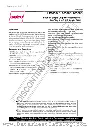 LC66354B datasheet pdf SANYO