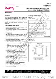 LC66P2316 datasheet pdf SANYO