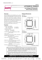 LC72348W datasheet pdf SANYO