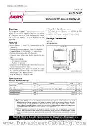 LC74772V datasheet pdf SANYO