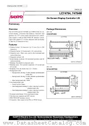 LC74794 datasheet pdf SANYO