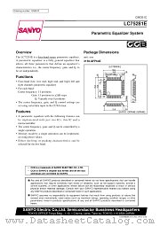 LC75281E datasheet pdf SANYO