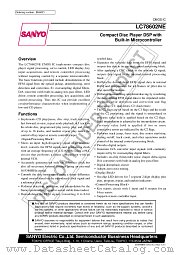 LC78602NE datasheet pdf SANYO