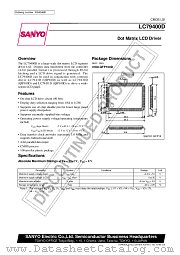 LC79400D datasheet pdf SANYO