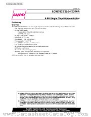 LC863316A datasheet pdf SANYO