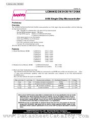 LC865620A datasheet pdf SANYO