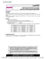 LC86P5632 datasheet pdf SANYO