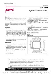 LV1110NM datasheet pdf SANYO