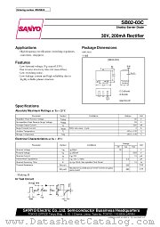 SB02-03C datasheet pdf SANYO