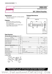 SB02-03S datasheet pdf SANYO
