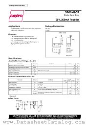SB02-09CP datasheet pdf SANYO